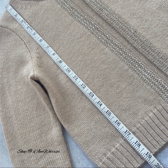 J.Crew Collection jeweled trim ecru cardigan *shop@iamwarrior - Picture 9 of 10